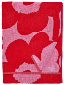 Marimekko Unikko 2021 Duschtuch 70x150 cm pink, rot