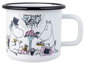 Muurla Mumins date night Tasse / Becher Emaille 0,37 l