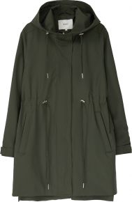 Makia Clothing Damen Regenjacke lang mit Kapuze Hailey