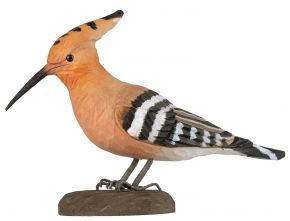 Wildlife Garden DecoBird Wiedehopf handgeschnitzt