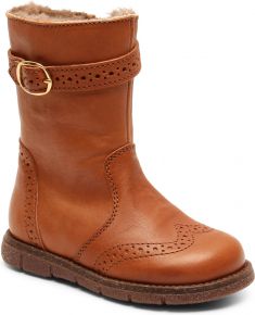 Bisgaard Mädchen Kinder Stiefel mit Reißverschluss / Lammfell Noli