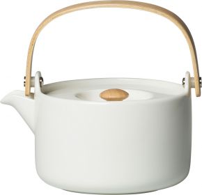 Marimekko Oiva Teekanne mit Sieb 0,7 l weiß