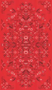 Ekelund Weihnachten / Winter Torplyckan Tischdecke (Öko-Tex) rot