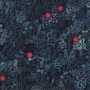 Marimekko Kurjenmarja (Cranberry) Papierservietten 33x33 cm 20 Stk. blau, schwarz, rot