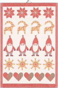Ekelund Weihnachten / Winter Weihnachten Geschirrtuch (Öko-Tex) 35x50 cm mehrfarbig