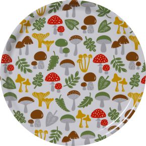 Bengt & Lotta Pilze Tablett Ø 31 cm mehrfarbig