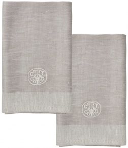 Georg Jensen Damask Plain Stofferviette Leinensatin 2 Stk.