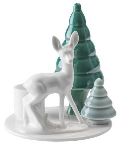 Dottir Nordic Design Winter Stories Kerzenständer Bambi Höhe 11 cm