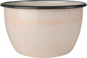 Muurla Vappu Schüssel Emaille 2 l beige, orange, schwarz