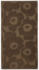 Marimekko Unikko Duschtuch 70x150 cm dunkelsand