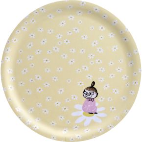 Muurla Mumins Flowers Tablett Ø 25 cm hellgelb, bunt