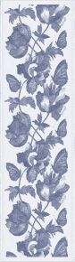 Ekelund Frühling Schmetterling Tischläufer (Öko-Tex) 35x120 cm weiß, dunkelblau