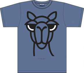 Bo Bendixen Unisex T-Shirt blau Kamel