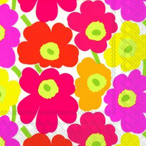 Marimekko Unikko klein Papierservietten 33x33 cm 20 Stk