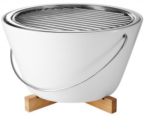 Eva Solo Tischgrill Höhe 19 cm Ø 30 cm weiß