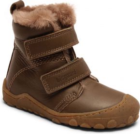 Bisgaard Unisex Kinder Stiefel (Barfußschuh) mit Klettverschluss / Lammfell Luke