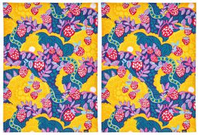 Vallila Jemma Geschirrtuch (Öko-Tex) 50x70 cm blau, rosa, rot, gelb 2 Stk.