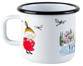 Muurla Mumins Farben Little My Tasse / Becher Emaille 0,37 l