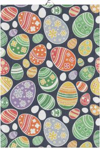 Ekelund Ostern Frohe Ostern Geschirrtuch (Öko-Tex) 35x50 cm schwarz, mehrfarbig