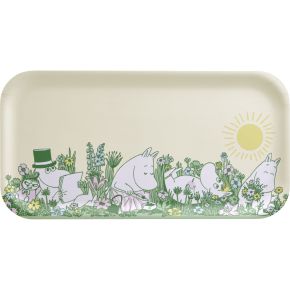 Muurla Mumins In the Garden Meadow Tablett 22x43 cm gelb, bunt