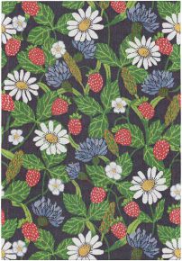 Ekelund Sommer Fragaria Geschirrtuch (Öko-Tex) 35x50 cm grün, blau