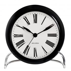 Arne Jacobsen Clocks Roman Tischuhr mit Weckfunktion Höhe 12