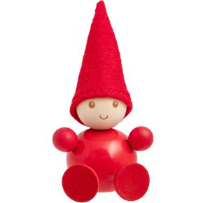 Aarikka Tonttu Sitzend Klein Höhe 9 cm rot