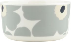 Marimekko Unikko Oiva Schüssel 0,5 l cremeweiß, hellgrau, sand, dunkelblau
