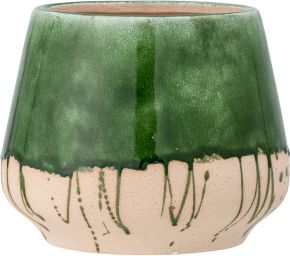 Bloomingville Blumenübertopf Höhe 18,5 cm Ø 22,5 cm grün Moez