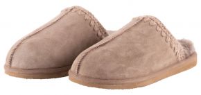 Shepherd of Sweden Damen Pantoffel Leder / Fell mit Gummisohle Celine