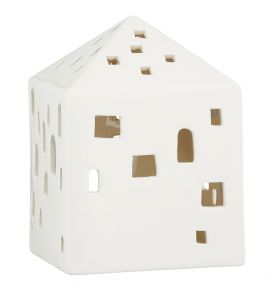 Kähler Design Urbania Lichthaus Stadthaus Höhe 12,5 cm creme