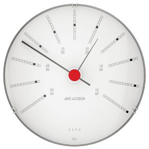 Arne Jacobsen Clocks Bankers Wetterstation Barometer Ø 12 cm